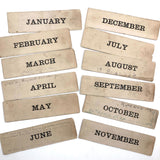 Wonderful, One of a Kind c. 1870 Complete Perpetual Calendar with Handwritten Notes Across Generations