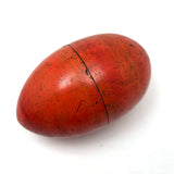 Colorful Set of Treen Nesting Eggs with Best Red Patina