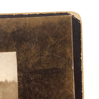 Curious Old Mounted Photograph (Photo of Photo) of Farm House
