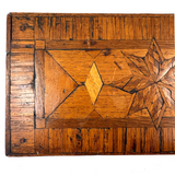 Wonderful Antique Folk Art Parquetry Stool with Delights Everywhere