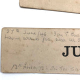 Wonderful, One of a Kind c. 1870 Complete Perpetual Calendar with Handwritten Notes Across Generations