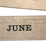 Wonderful, One of a Kind c. 1870 Complete Perpetual Calendar with Handwritten Notes Across Generations