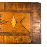 Wonderful Antique Folk Art Parquetry Stool with Delights Everywhere