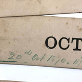 Wonderful, One of a Kind c. 1870 Complete Perpetual Calendar with Handwritten Notes Across Generations