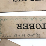 Wonderful, One of a Kind c. 1870 Complete Perpetual Calendar with Handwritten Notes Across Generations