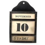 Wonderful, One of a Kind c. 1870 Complete Perpetual Calendar with Handwritten Notes Across Generations