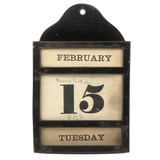 Wonderful, One of a Kind c. 1870 Complete Perpetual Calendar with Handwritten Notes Across Generations