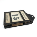Wonderful, One of a Kind c. 1870 Complete Perpetual Calendar with Handwritten Notes Across Generations