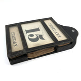 Wonderful, One of a Kind c. 1870 Complete Perpetual Calendar with Handwritten Notes Across Generations
