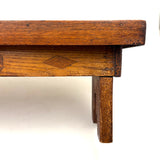 Wonderful Antique Folk Art Parquetry Stool with Delights Everywhere