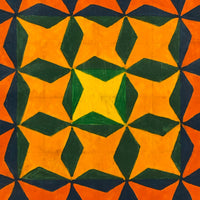 1973 Large Chromatic Range, Warm and Cool, Color Study Signed Sally Winter