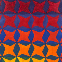 1973 Large Chromatic Range, Warm and Cool, Color Study Signed Sally Winter