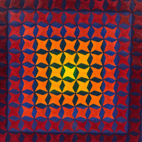 1973 Large Chromatic Range, Warm and Cool, Color Study Signed Sally Winter