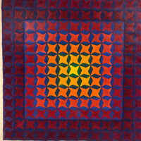 1973 Large Chromatic Range, Warm and Cool, Color Study Signed Sally Winter