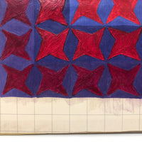 1973 Large Chromatic Range, Warm and Cool, Color Study Signed Sally Winter