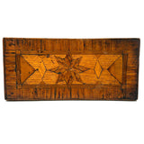 Wonderful Antique Folk Art Parquetry Stool with Delights Everywhere