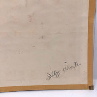 1973 Large Chromatic Range, Warm and Cool, Color Study Signed Sally Winter