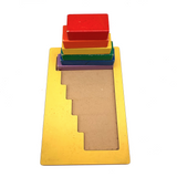 Modernist Primary Colors Wooden Block Puzzle