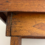 Wonderful Antique Folk Art Parquetry Stool with Delights Everywhere