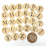London Plaything, C. 1810s Double Sided Bone Alphabet (Mixed) Set with Letters and Pictures in Original Bone Case