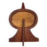 WWI Era Folk/Trench Art Carved Standing Frame with Photo of Curtiss HS-2L "Flying Boat"