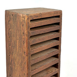 Satisfying Old Handmade, Graduated Slatted Wooden Holder