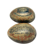 Good Egg: Scarce and Excellent 1906 Bassett's Egg Shampoo Advertising Tin, Rochester NY