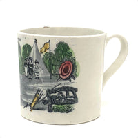 Archery (The Archeress), c. 1830-40s Staffordshire Child's Mug
