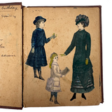 Of a Different Ilk, Exceptional Hand-colored, Artfully Composed Victorian Pictorial Scrapbook