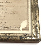 On Writing, Marvelous Early 19th C. Ink Drawing with Poem in Period Frame