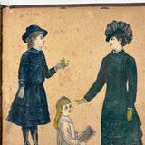 Of a Different Ilk, Exceptional Hand-colored, Artfully Composed Victorian Pictorial Scrapbook
