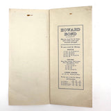 Garrett Buchanan Co. Howard Bond Paper Color Samples Card, c. 1920s