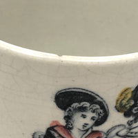 Archery (The Archeress), c. 1830-40s Staffordshire Child's Mug