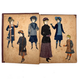 Of a Different Ilk, Exceptional Hand-colored, Artfully Composed Victorian Pictorial Scrapbook