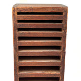 Satisfying Old Handmade, Graduated Slatted Wooden Holder