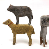 Set of Three Antique Erzgebirge Animals