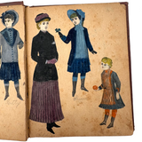 Of a Different Ilk, Exceptional Hand-colored, Artfully Composed Victorian Pictorial Scrapbook