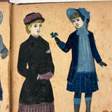 Of a Different Ilk, Exceptional Hand-colored, Artfully Composed Victorian Pictorial Scrapbook
