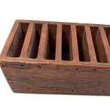 Satisfying Old Handmade, Graduated Slatted Wooden Holder
