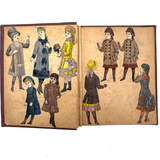 Of a Different Ilk, Exceptional Hand-colored, Artfully Composed Victorian Pictorial Scrapbook