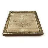 On Writing, Marvelous Early 19th C. Ink Drawing with Poem in Period Frame