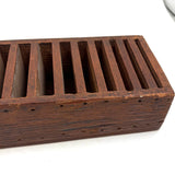 Satisfying Old Handmade, Graduated Slatted Wooden Holder