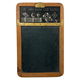 Ultra Scarce 1866 Patented John H. French School Slate with Printed Insert Guides (Hairline Crack)