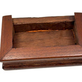 Sweet Little Antique Book Shaped Secret Opening Box with Inlaid Bird