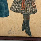 Of a Different Ilk, Exceptional Hand-colored, Artfully Composed Victorian Pictorial Scrapbook