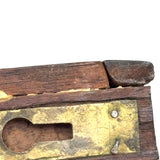 Sweet Little Antique Book Shaped Secret Opening Box with Inlaid Bird