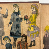 Of a Different Ilk, Exceptional Hand-colored, Artfully Composed Victorian Pictorial Scrapbook