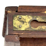 Sweet Little Antique Book Shaped Secret Opening Box with Inlaid Bird
