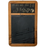 Ultra Scarce 1866 Patented John H. French School Slate with Printed Insert Guides (Hairline Crack)