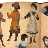 Of a Different Ilk, Exceptional Hand-colored, Artfully Composed Victorian Pictorial Scrapbook
